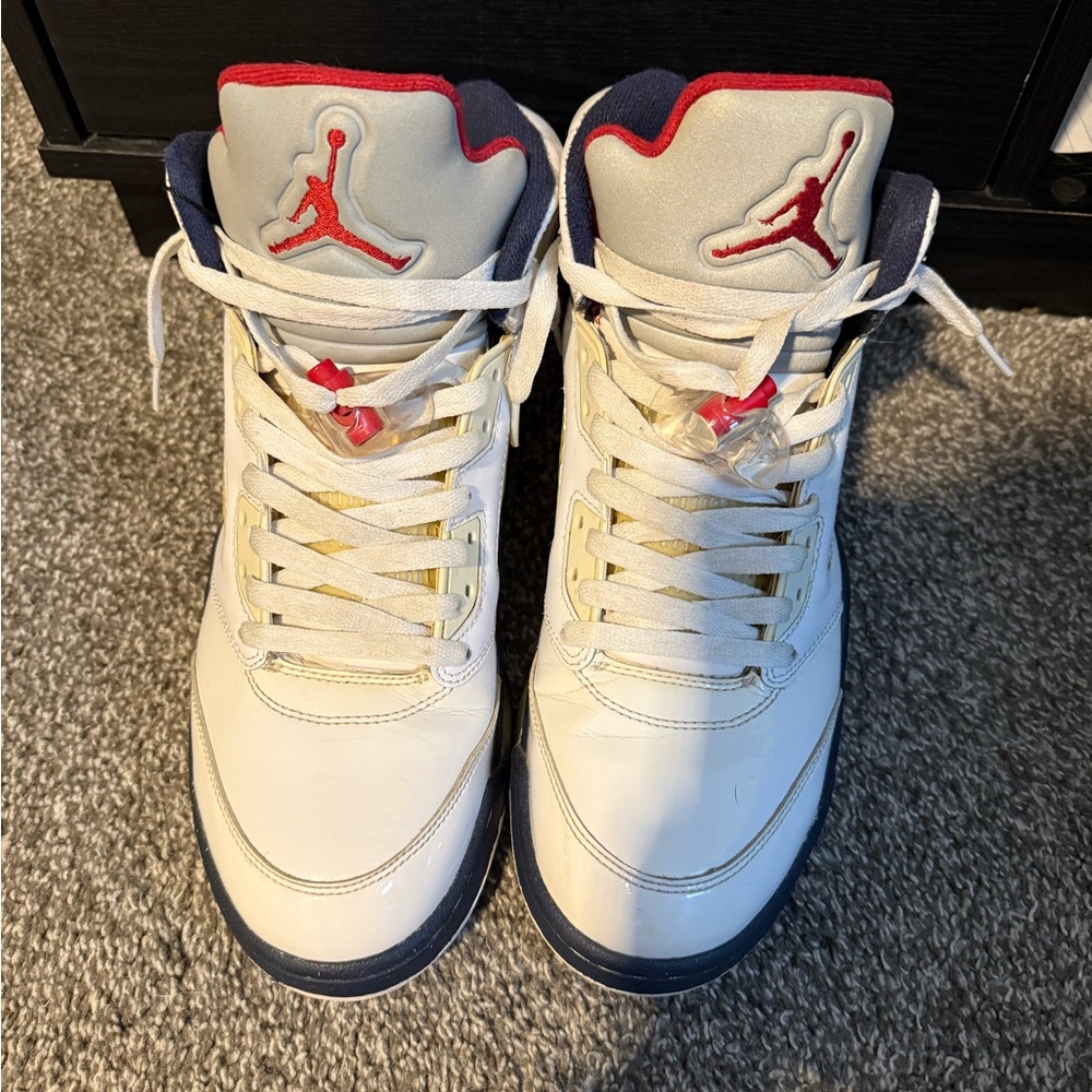 Jordan 5 Independence Day White and Red